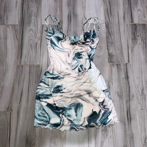 Stradivarius Cowl Neck Mini Dress